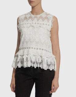 Alexis Effie Tie-Back Ruffled Lace Top -Gani Clothing Shop 33020
