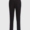 Nili Lotan Chelsea Wool Slit Straight-leg Cropped Pants