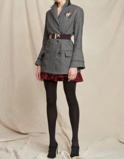 Marissa Webb Wilder Bell Sleeve Herringbone Blazer Dress -Gani Clothing Shop 34168