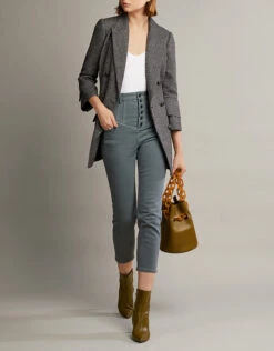 Marissa Webb Wilder Bell Sleeve Herringbone Blazer Dress -Gani Clothing Shop 34386