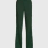 Jonathan Simkhai Crepe Satin Slit Button Straight Leg Pants -Gani Clothing Shop 34701