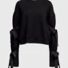 Jonathan Simkhai Grommet Tied Long Sleeved Sweatshirt -Gani Clothing Shop 34703