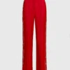 Jonathan Simkhai Wool Ring Snap Side Open Wide-leg Pants -Gani Clothing Shop 35202