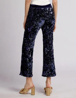Alexis Pace Sequin Flare Cropped Pants -Gani Clothing Shop 35917