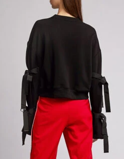 Jonathan Simkhai Grommet Tied Long Sleeved Sweatshirt -Gani Clothing Shop 37248