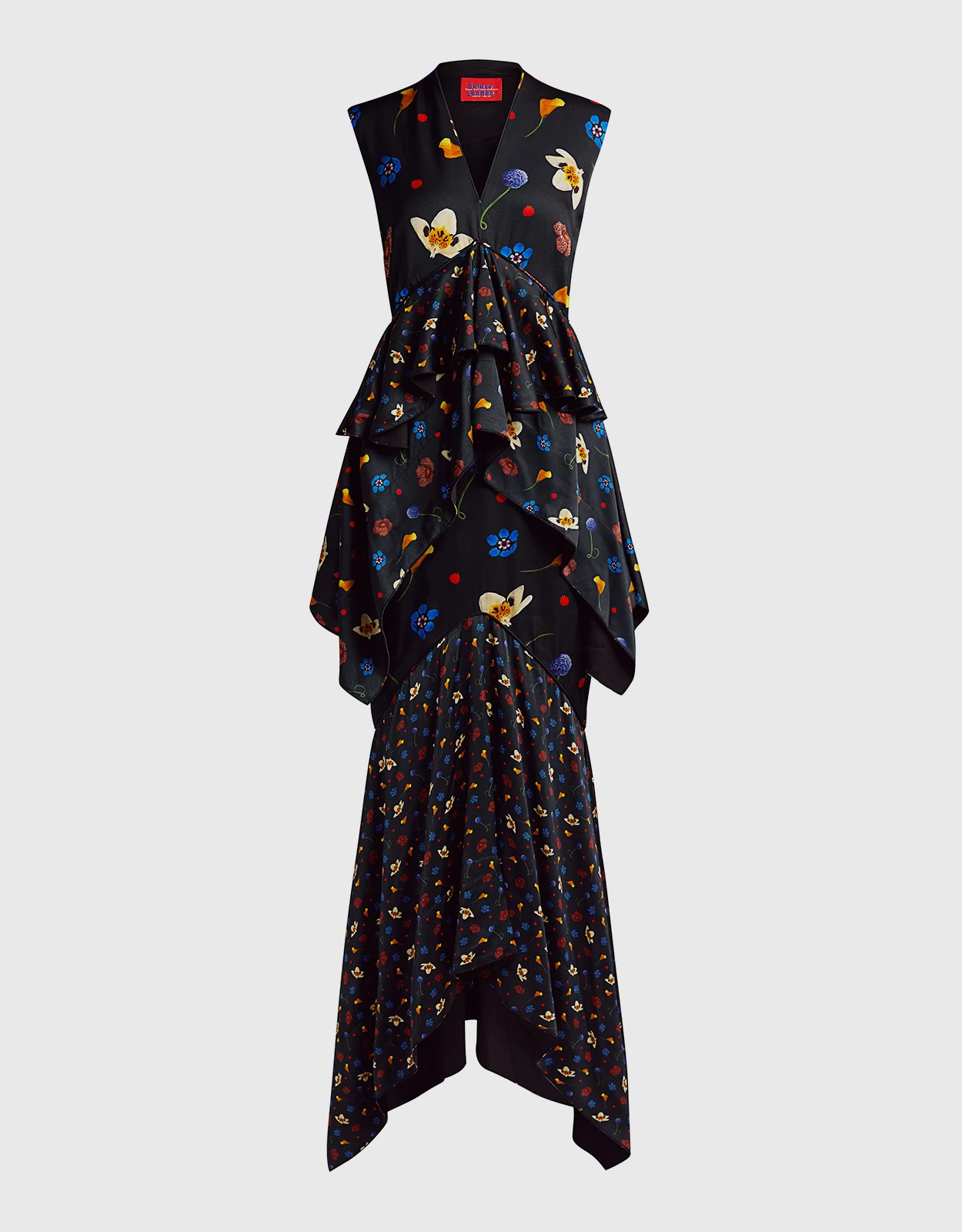 Solace London Chayse Floral Ruffled Midi Dress 3 Solace London Chayse Floral Ruffled Midi Dress