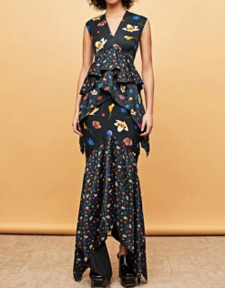 Solace London Chayse Floral Ruffled Midi Dress 10 Solace London Chayse Floral Ruffled Midi Dress -Gani Clothing Shop 39816