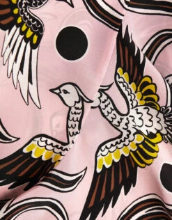 Kenzo Flying Phoenix Silk Ruffled Knee Length Dress 11 Kenzo Flying Phoenix Silk Ruffled Knee Length Dress -Gani Clothing Shop 40158