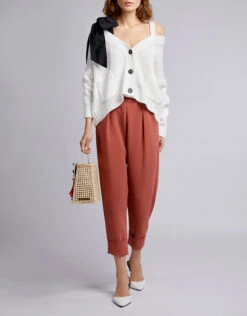 Rachel Comey Pleated Front High Waist Cropped Pants -Gani Clothing Shop 40575