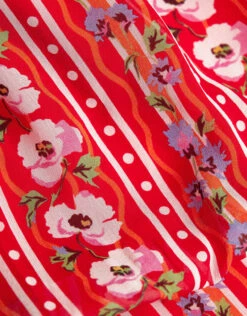 Saloni Caroline Floral Printed Silk-georgette Midi Dress