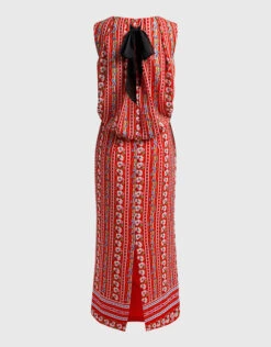 Saloni Caroline Floral Printed Silk-georgette Midi Dress -Gani Clothing Shop 40936