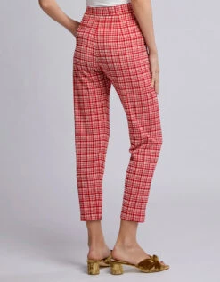 Rachel Comey Flat Westside Plaid High-rise Pants -Gani Clothing Shop 41100