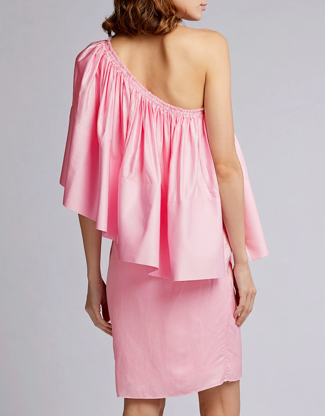 Solace London Layci One-shoulder Ruffled Knee Length Dress 5 Solace London Layci One-shoulder Ruffled Knee Length Dress - Image 3