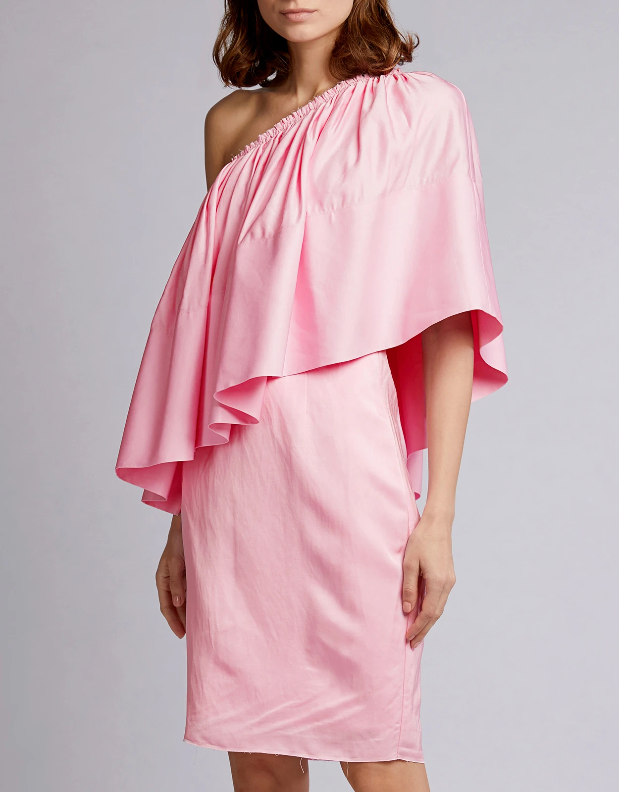 Solace London Layci One-shoulder Ruffled Knee Length Dress 6 Solace London Layci One-shoulder Ruffled Knee Length Dress - Image 4