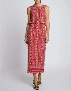 Saloni Caroline Floral Printed Silk-georgette Midi Dress -Gani Clothing Shop 41716