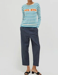 Chinti & Parker Très Bien Striped Cashmere Sweater -Gani Clothing Shop 42185
