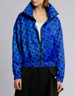 Kenzo Wavy Dot Nylon Back Logo Windbreaker Jacket -Gani Clothing Shop 42331