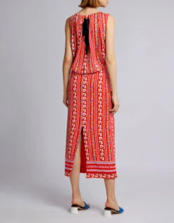 Saloni Caroline Floral Printed Silk-georgette Midi Dress -Gani Clothing Shop 42342