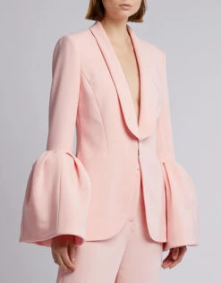 Prabal Gurung Tulip-Sleeve Crepe Blazer -Gani Clothing Shop 42444