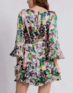 Saloni Marissa Mini-C Floral Ruffle Mini Dress -Gani Clothing Shop 424613