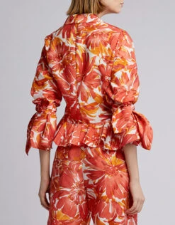 Alexis Reena Floral Tie-Front Cropped Top -Gani Clothing Shop 42475