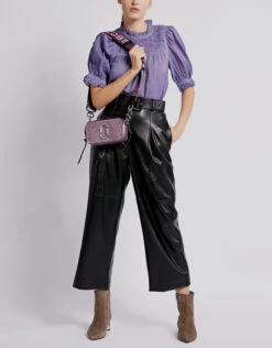 SELF PORTRAIT Self-Portrait Faux Leather Culottes -Gani Clothing Shop 431640