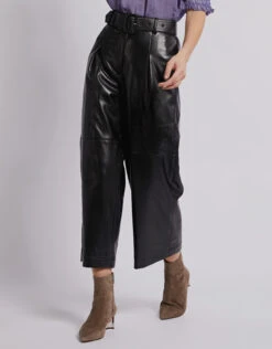 SELF PORTRAIT Self-Portrait Faux Leather Culottes -Gani Clothing Shop 431641
