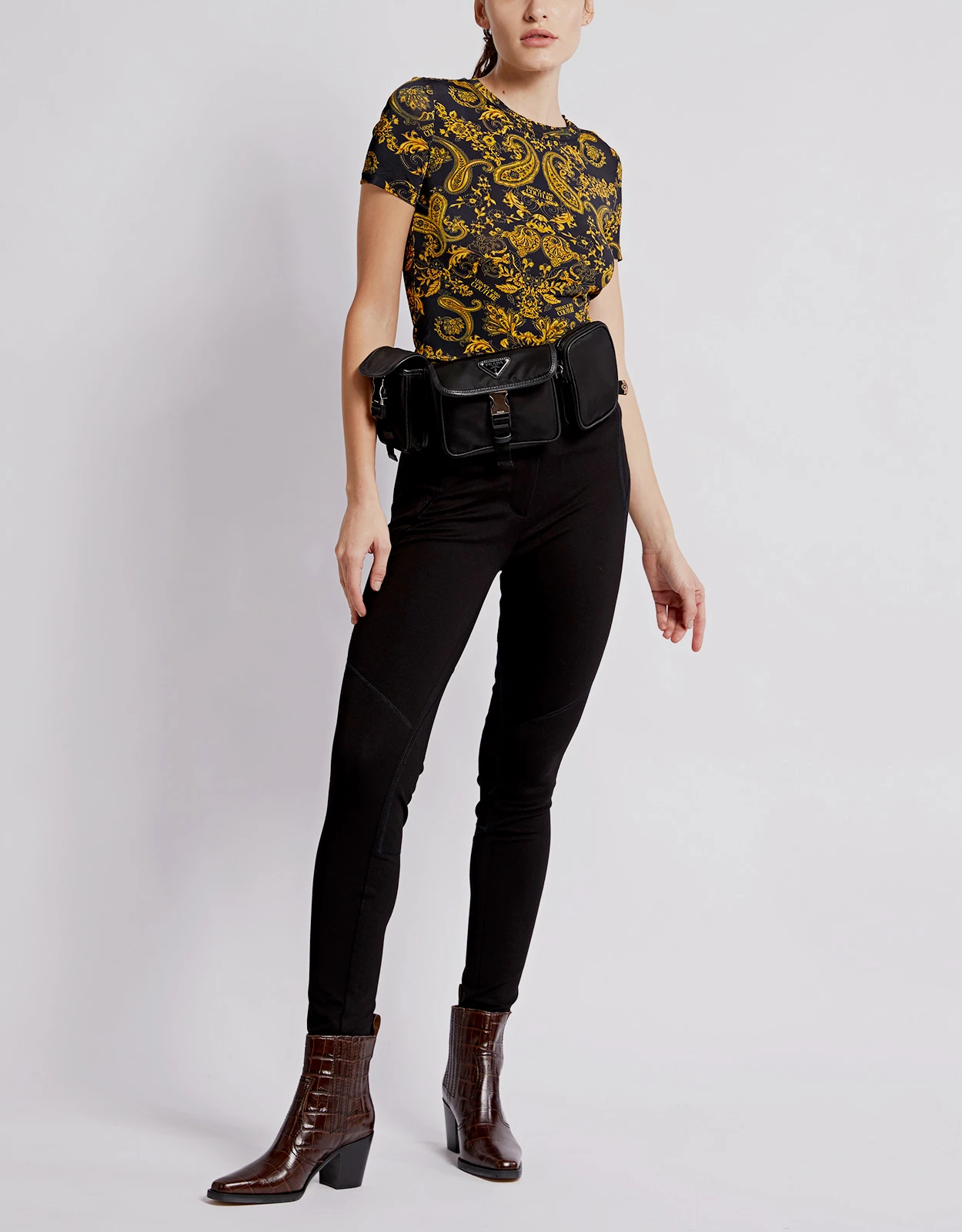 Versace Jeans Couture Buckle Embellished Skinny Pants 5 Versace Jeans Couture Buckle Embellished Skinny Pants - Image 3