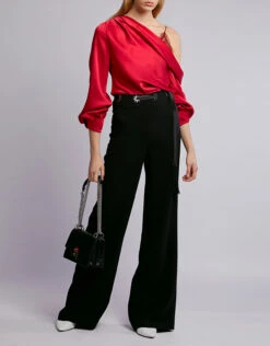 Jonathan Simkhai Star-Studded Crepe Wide-Leg Pants -Gani Clothing Shop 43757