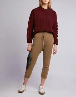 Nili Lotan Paris Cashmere Knitted Crop Sweatpants -Gani Clothing Shop 43775