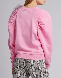 MSGM Feather Embellished Sweatshirt -Gani Clothing Shop 43900