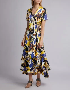 Alexis Sotella Floral Wrapped Midi Dress 12 Alexis Sotella Floral Wrapped Midi Dress -Gani Clothing Shop 44149