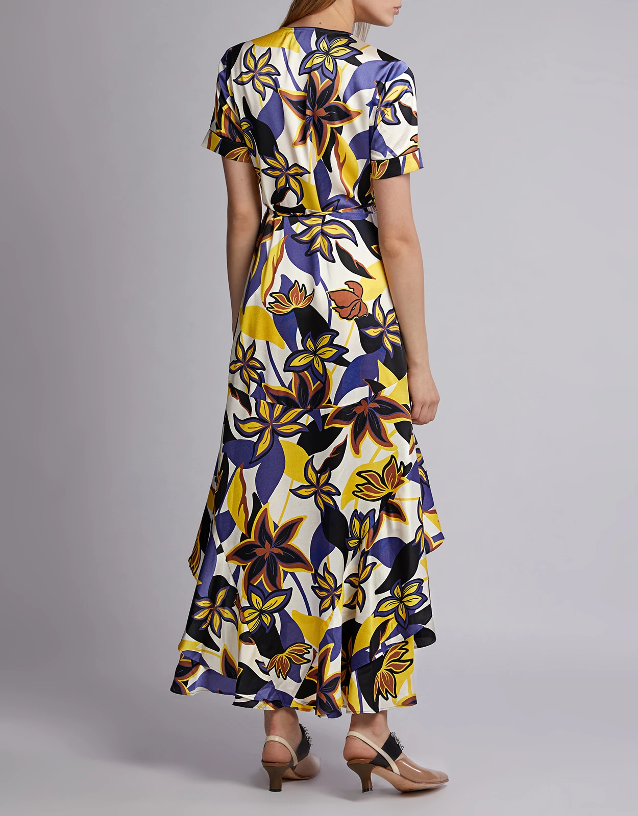 Alexis Sotella Floral Wrapped Midi Dress 8 Alexis Sotella Floral Wrapped Midi Dress - Image 6