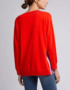 Chinti & Parker Heritage V-Neck Striped Wool-Cashmere Sweater -Gani Clothing Shop 45329