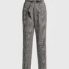 Marissa Webb Ethan Plaid High-rised Paperbag Wide-leg Pants -Gani Clothing Shop 45678