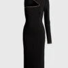 Versace Jeans Couture One-shoulder Studded Keen Length Dress -Gani Clothing Shop 47348