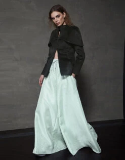 Brandon Maxwell Heavy Wool Cape Suit Coat -Gani Clothing Shop 47692