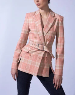 Jonathan Simkhai Plaid Tailoring Boyfriend Blazer -Gani Clothing Shop 47873