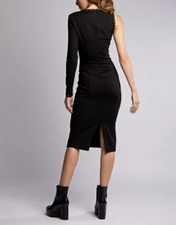 Versace Jeans Couture One-shoulder Studded Keen Length Dress -Gani Clothing Shop 47888