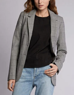 Marissa Webb Emilee Plaid Wool-blend Blazer -Gani Clothing Shop 47965