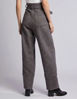 Rachel Comey Irolo Tweed Paperbag Wide-leg Pants -Gani Clothing Shop 48084