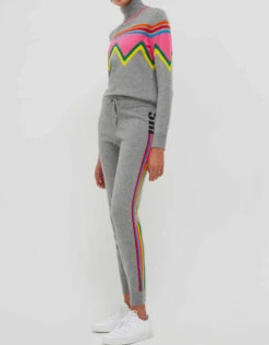 Chinti & Parker Ski Stripe Wool-Cashmere Knitted Track Pants -Gani Clothing Shop 48215