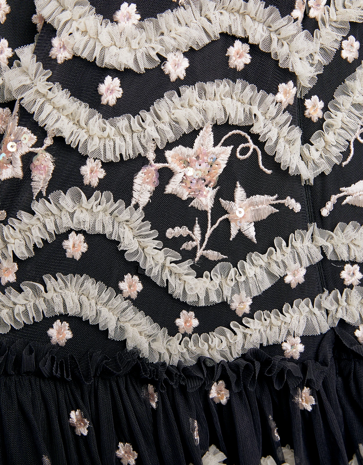 Needle & Thread Tulle Bloom Floral Embroidered Maxi Dress 6 Needle & Thread Tulle Bloom Floral Embroidered Maxi Dress - Image 4