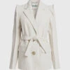 Kenzo Ruffled Shoulder Belted Blazer -Gani Clothing Shop 50245