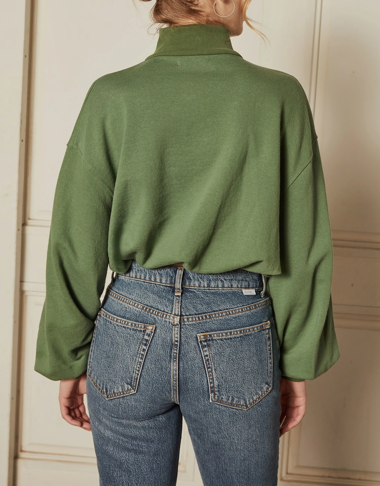 Boyish Jeans The Jimmy High Neck Sweatshirt-Juniper 3 Boyish Jeans The Jimmy High Neck Sweatshirt-Juniper