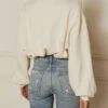 Boyish Jeans The Jimmy High Neck Sweatshirt-Off White