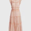 Ulla Johnson Rosalind Ruffle Silk Midi Dress -Gani Clothing Shop 50584