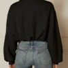 Boyish Jeans The Jimmy High Neck Sweatshirt-Black -Gani Clothing Shop 507411