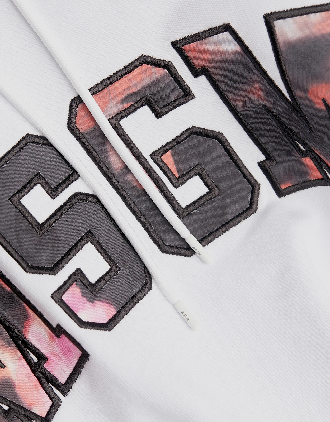 MSGM Felpa Tie Dye Logo Cropped Sweatshirt 4 MSGM Felpa Tie Dye Logo Cropped Sweatshirt - Image 2