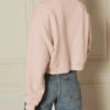 Boyish Jeans The Joni Cropped Sweatshirt-Crystal Pink -Gani Clothing Shop 553297